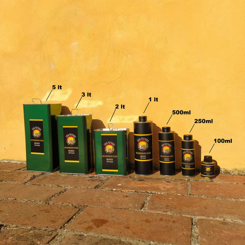 Extra virgin olive oil sizes